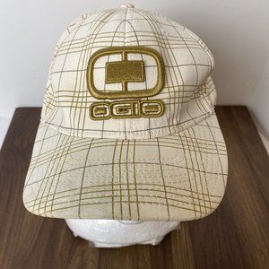 OGIO Cream and Gold Plaid Hat